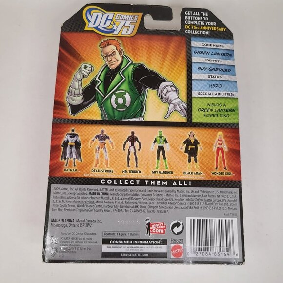 DC Universe 75 Years of Super Power Guy Gardner Figure Mattel 2009 - Picture 2 of 7